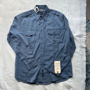5.11 Tactical Shirt Mens M Blue B‎ Class Long Sleeve Uniform 42147